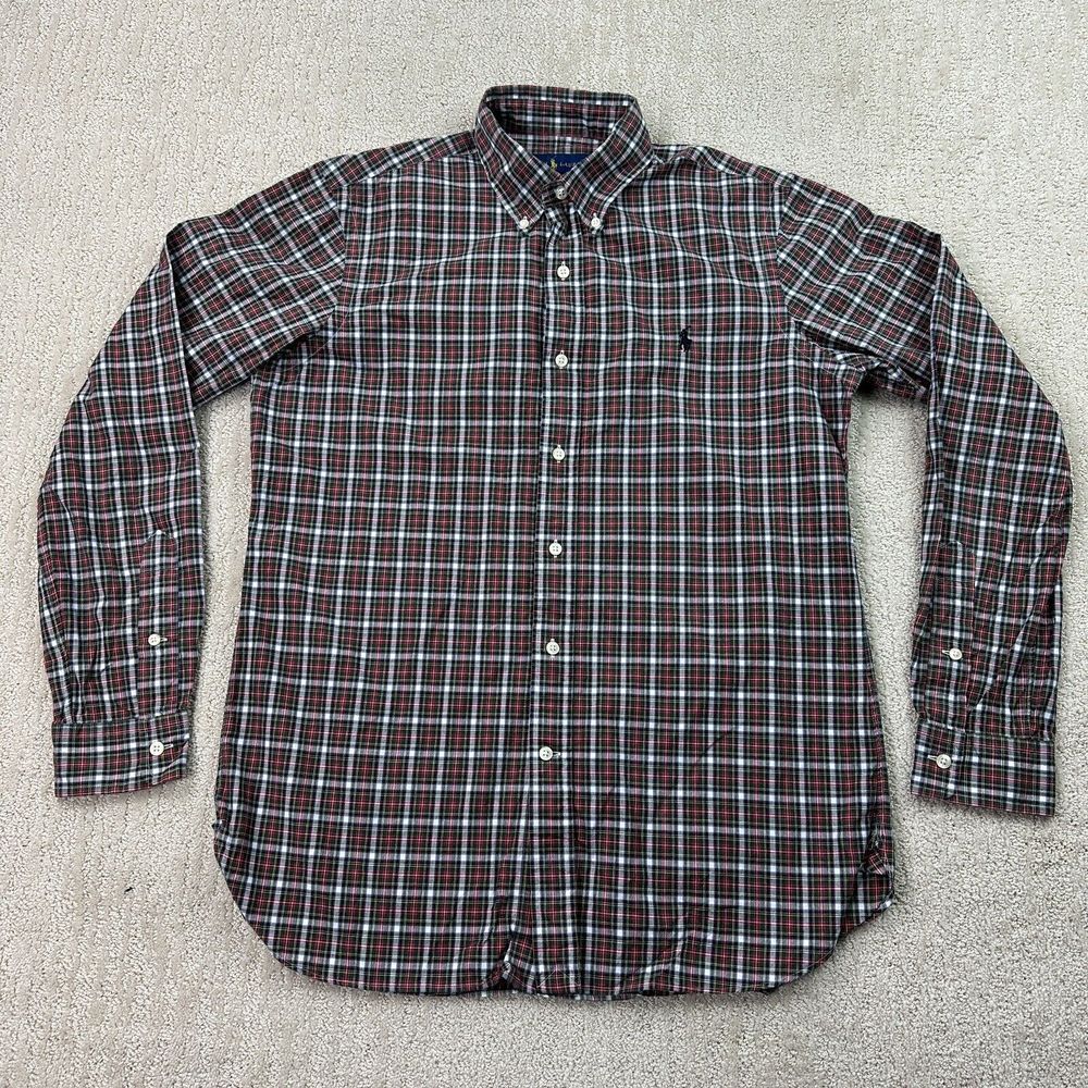 Ralph Lauren Size 15 /38 Men's‎ Plaid Long Sleeve Button Shirt